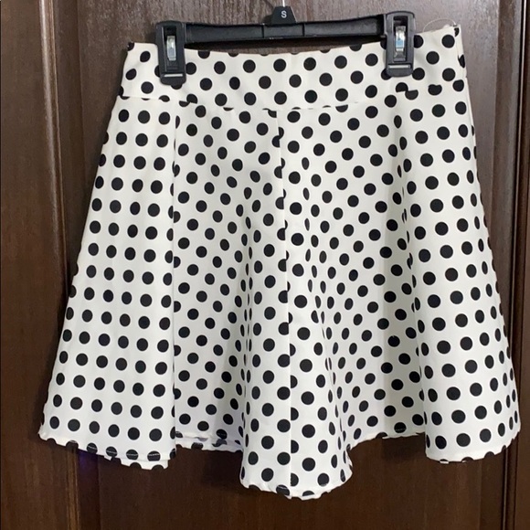 Francesca’s Polka Dot Skater Skirt - Picture 2 of 4